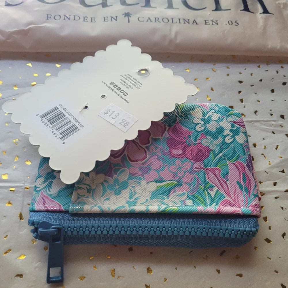 NWT Simply Southern Pink and Blue ID Wallet - Picture 4 of 4